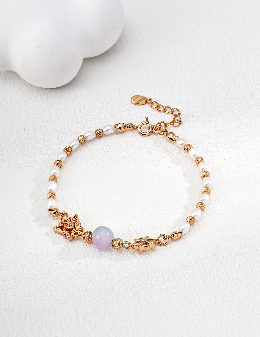 Pearl jewelry set earrings necklace ring bracelet/مجموعة مجوهرات من اللؤلؤ، أقراط، قلادة، خاتم، سوار(SL0236)