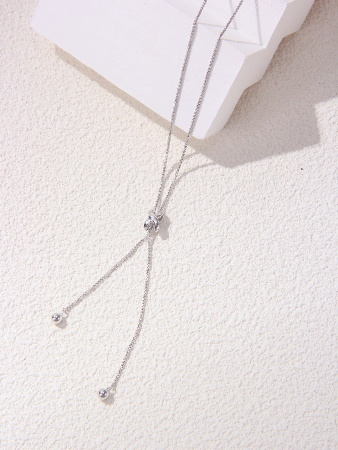 S925 silver tassel necklace/قلادة شرابة من الفضة S925（GZD0490）