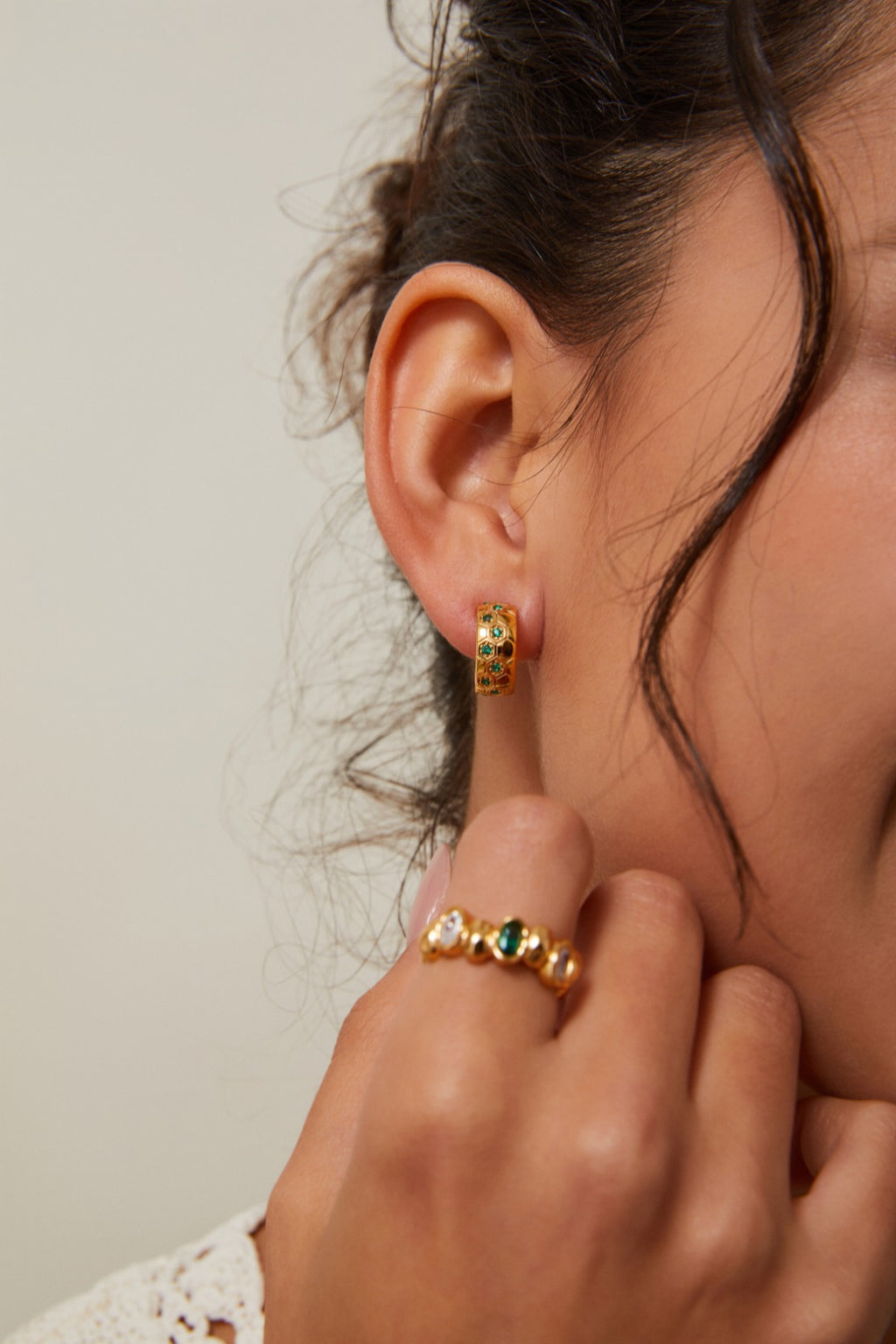 S925 Silver Earring/ أقراط من الفضة S925（GZCE0355）