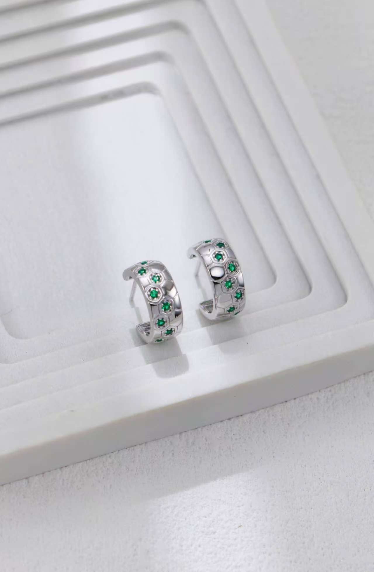 S925 Silver Earring/ أقراط من الفضة S925（GZCE0355）