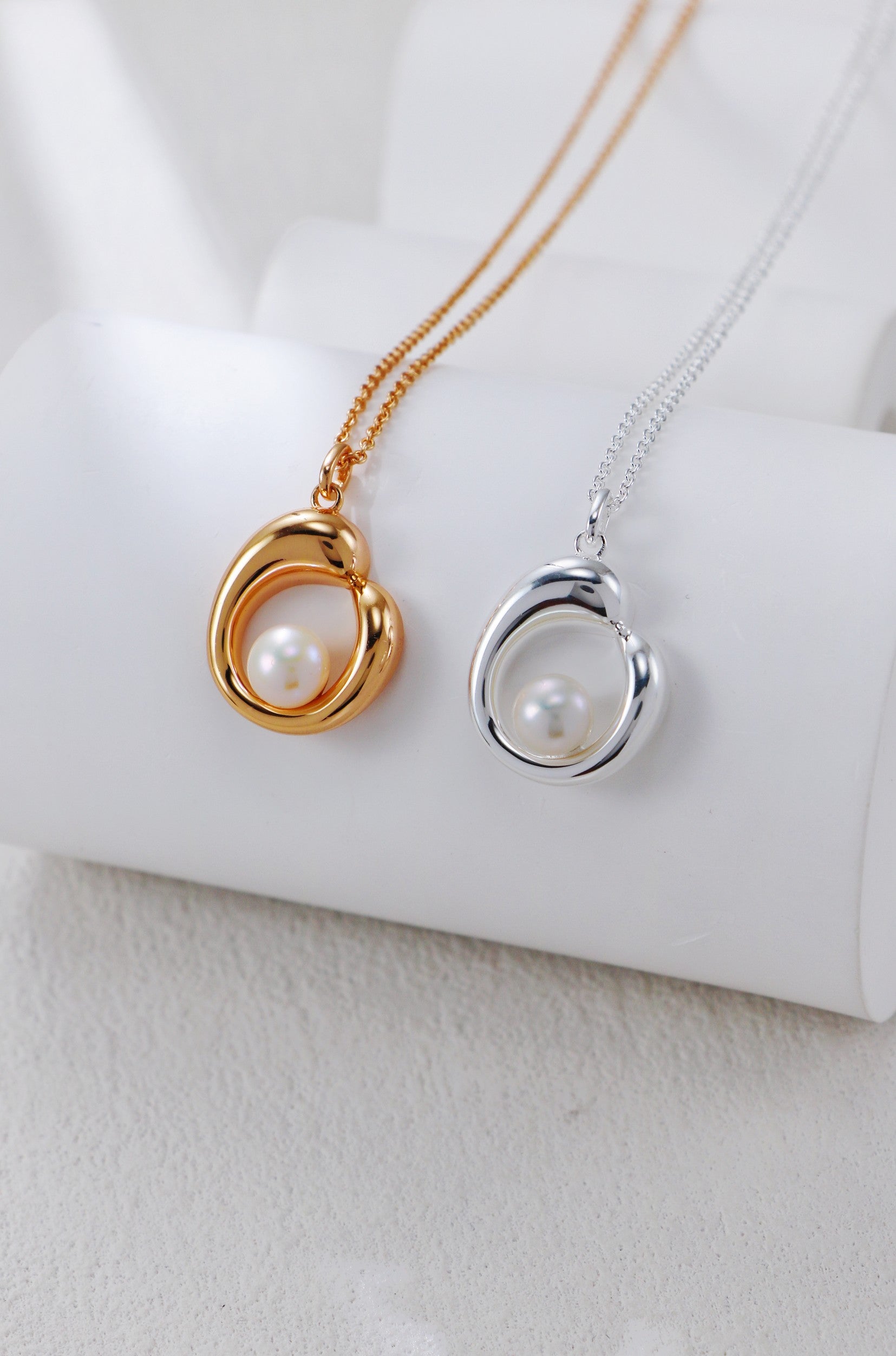 Silver Pearl Necklace/ عقد فضي بالؤلؤة（GZD0613）