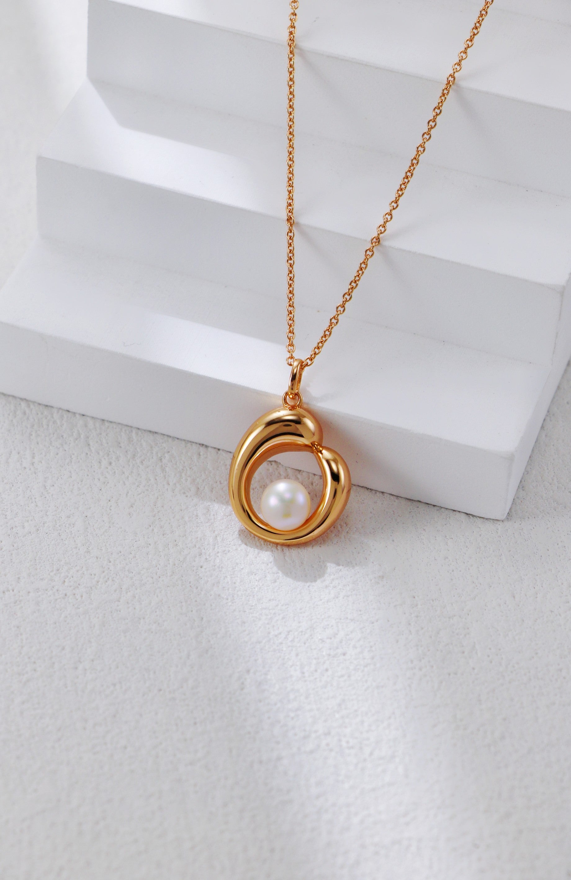 Silver Pearl Necklace/ عقد فضي بالؤلؤة（GZD0613）