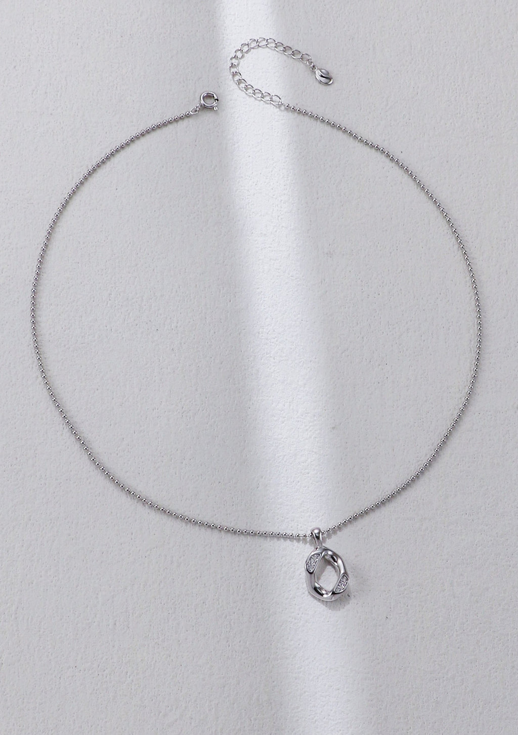 Zircon Silver Necklace/ عقد فضي بالزروكونيوم （GZD0611）