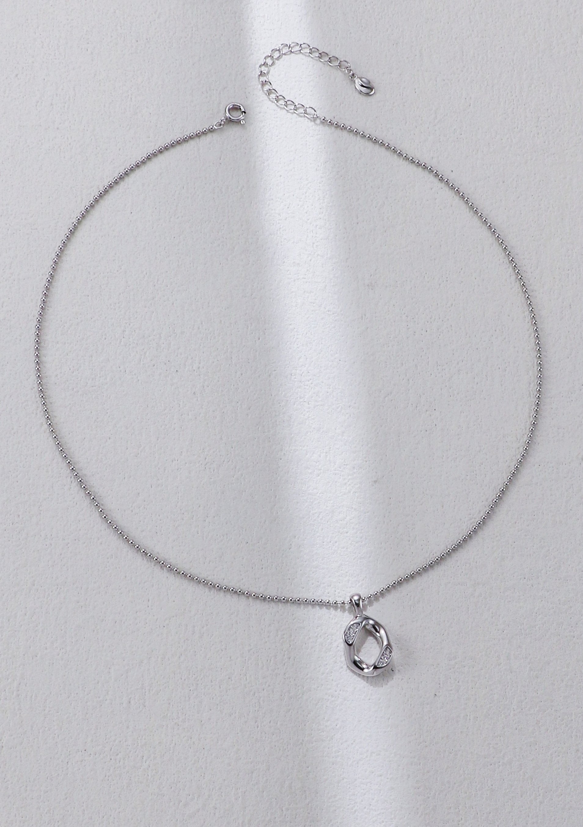 Zircon Silver Necklace/ عقد فضي بالزروكونيوم （GZD0611）