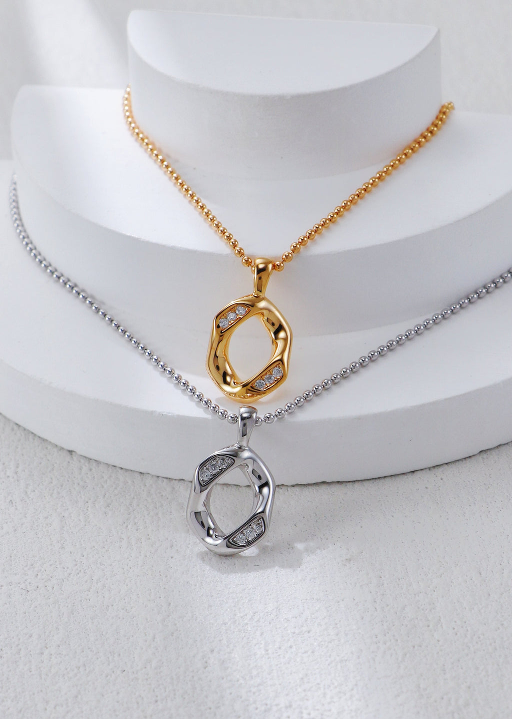 Zircon Silver Necklace/ عقد فضي بالزروكونيوم （GZD0611）