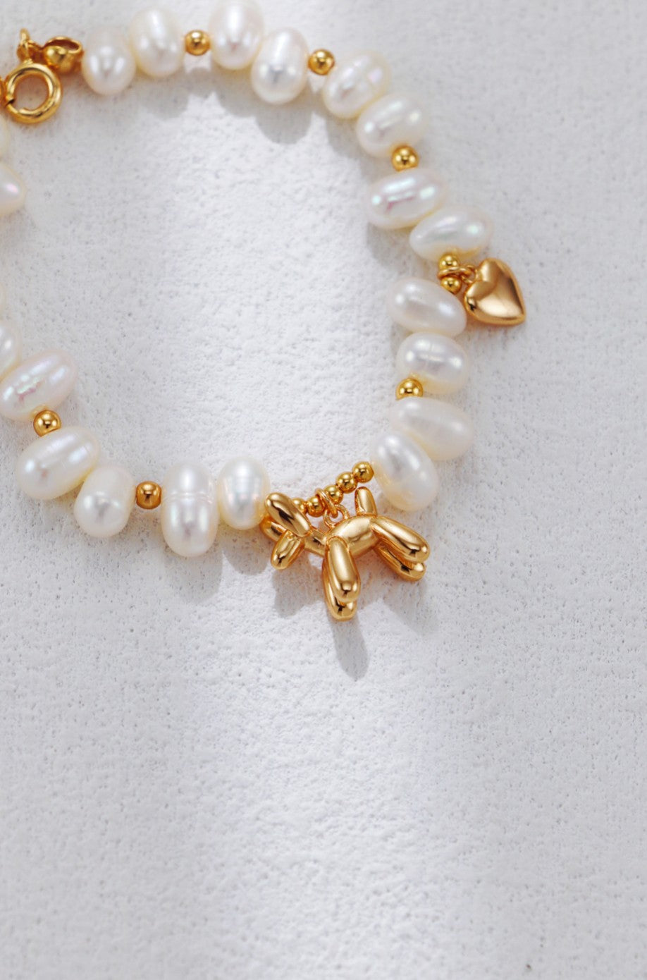 Balloon Dog Pearl Bracelet/سوار لؤلؤي بشكل كلب البالون （GZSL0113）