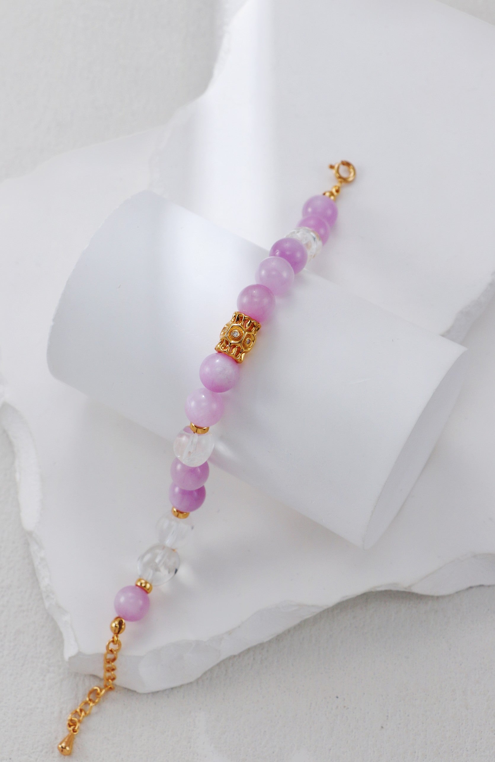 Purple Crystal Necklace/قلادة بالكريستال البنفسجي（GZSL0307）