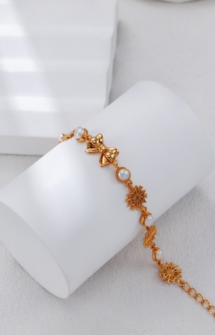 Christmas Collection Pearl Bracelet/سوار اللؤلؤ من مجموعة عيد الميلاد（GZSL0114）