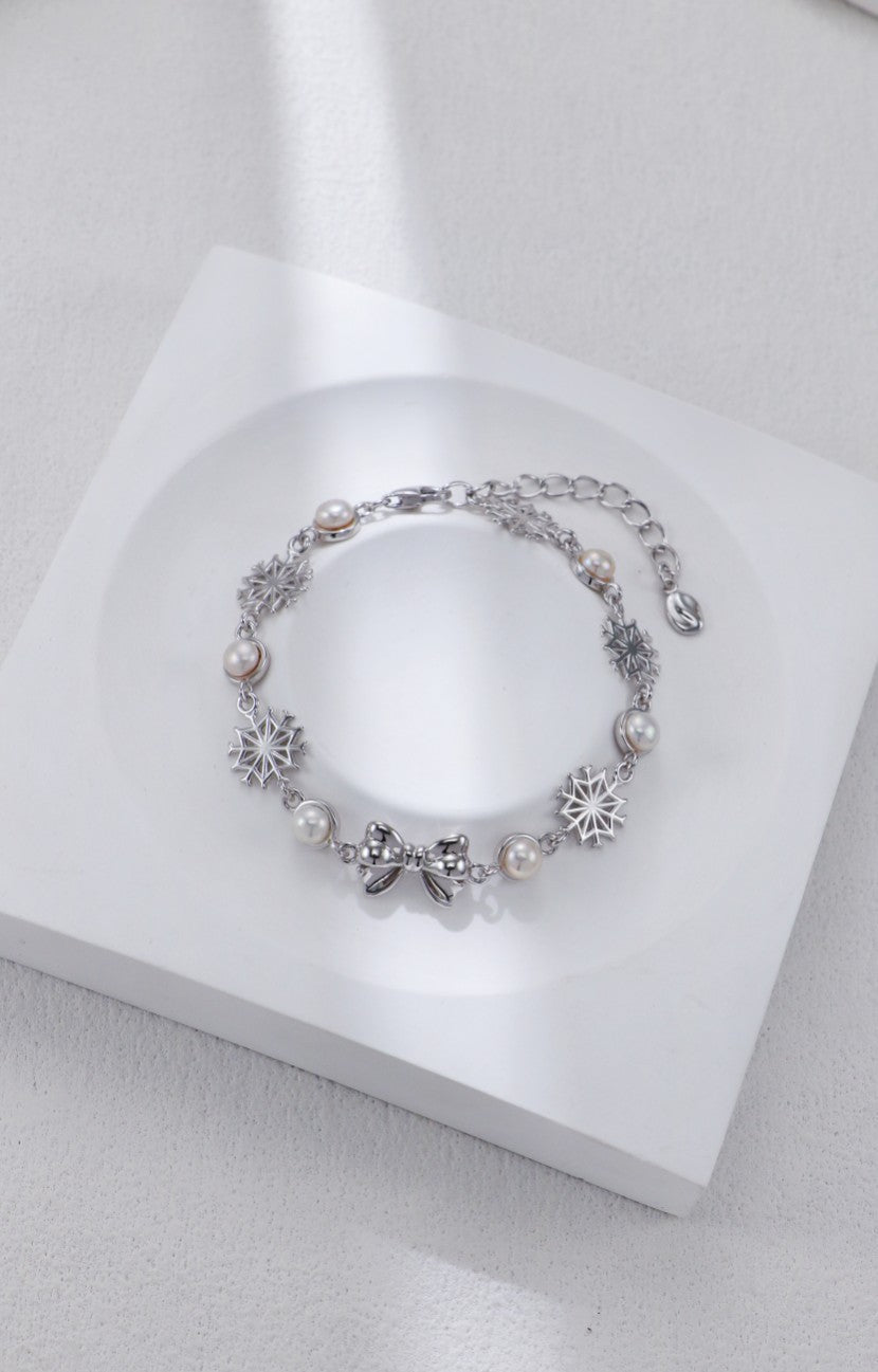 Christmas Collection Pearl Bracelet/سوار اللؤلؤ من مجموعة عيد الميلاد（GZSL0114）