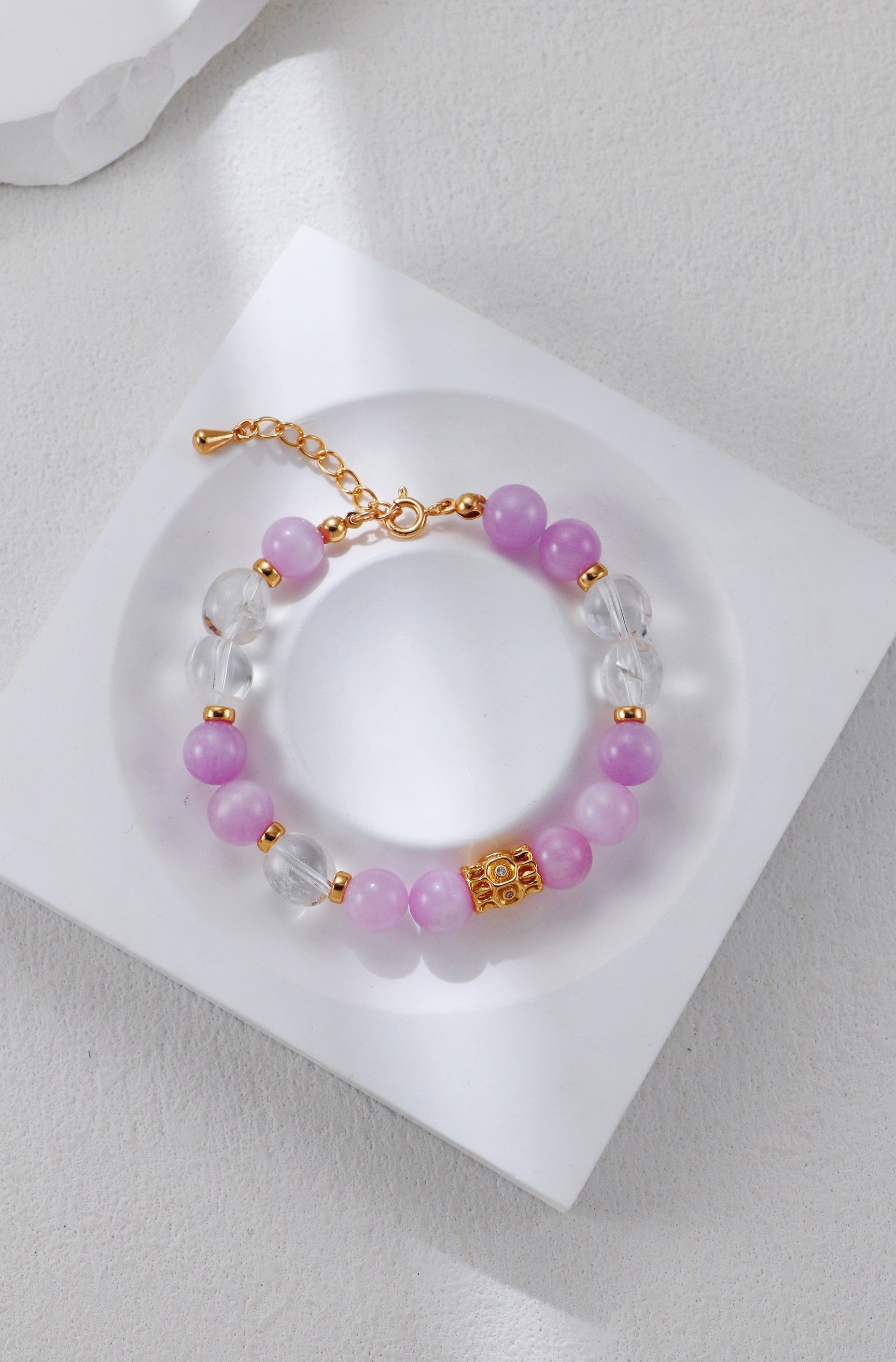 Purple Crystal Necklace/قلادة بالكريستال البنفسجي（GZSL0307）